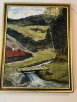 Край планинския поток (69 × 82 cm)